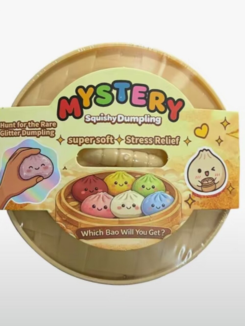 Squishy Dumpling Sensory Toy - Random Color BLINDBOX ✨ FIND THE RARE GLITTER